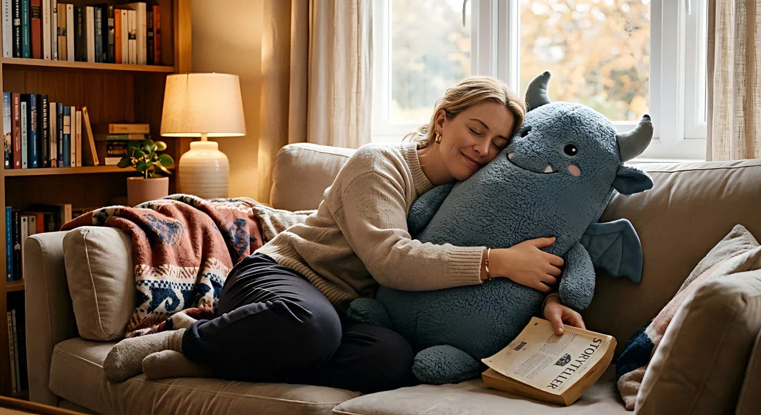 A luxury Boby Pillow providing a Sensory sleep aid to support Attachment Pathways and healthy emotional development.