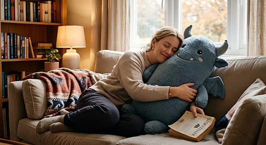 A luxury Boby Pillow providing a Sensory sleep aid to support Attachment Pathways and healthy emotional development.