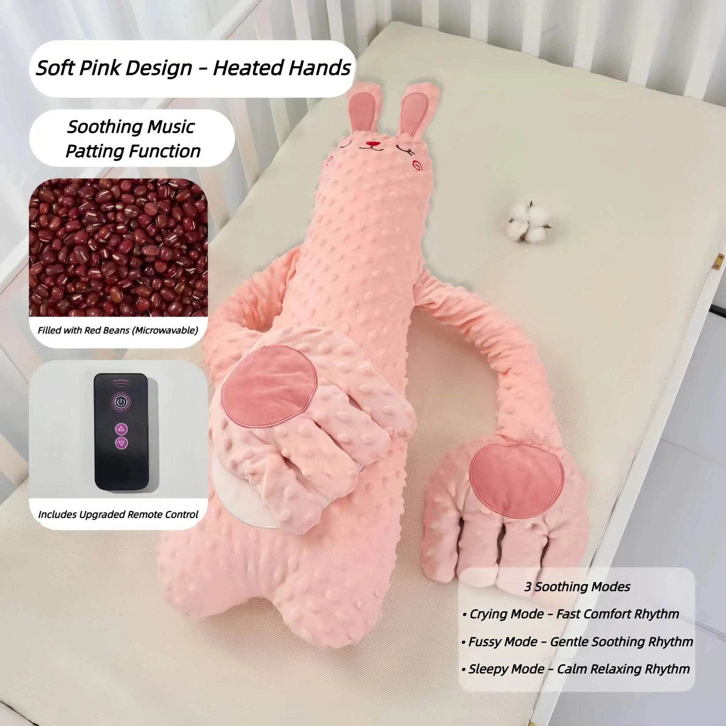 Smart Weighted Sensory Body Pillow | Automatic Patting Sleep Aid